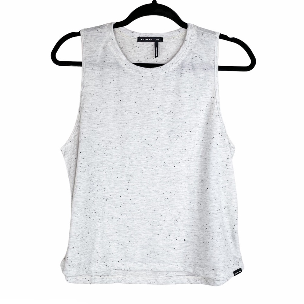 Koral Heather Gray Workout Tank Top